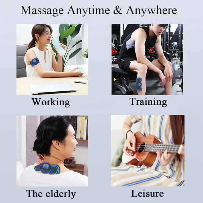 EMS Butterfly Neck Massager – Portable Pain Relief & Muscle Relaxation