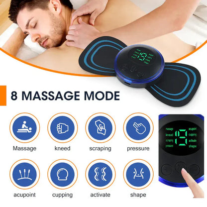 EMS Butterfly Neck Massager – Portable Pain Relief & Muscle Relaxation