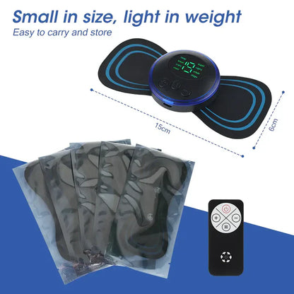 EMS Butterfly Neck Massager – Portable Pain Relief & Muscle Relaxation