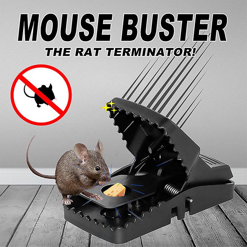 Heavy-Duty Black Mouse Trap 🐭 Safe, Reusable & Powerful Grip