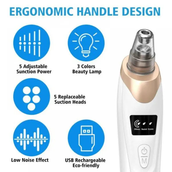 Electric Blackhead Suction Remover | Vacuum Extractor for Clear Skin