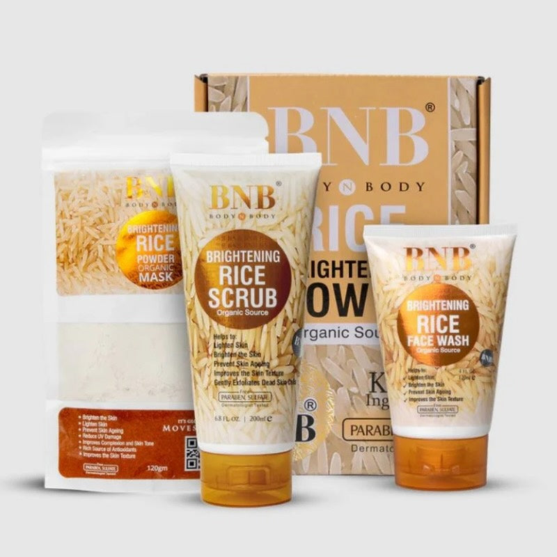 BNB Rice Extract Bright & GLow Kit For Bright & Glowing Skin